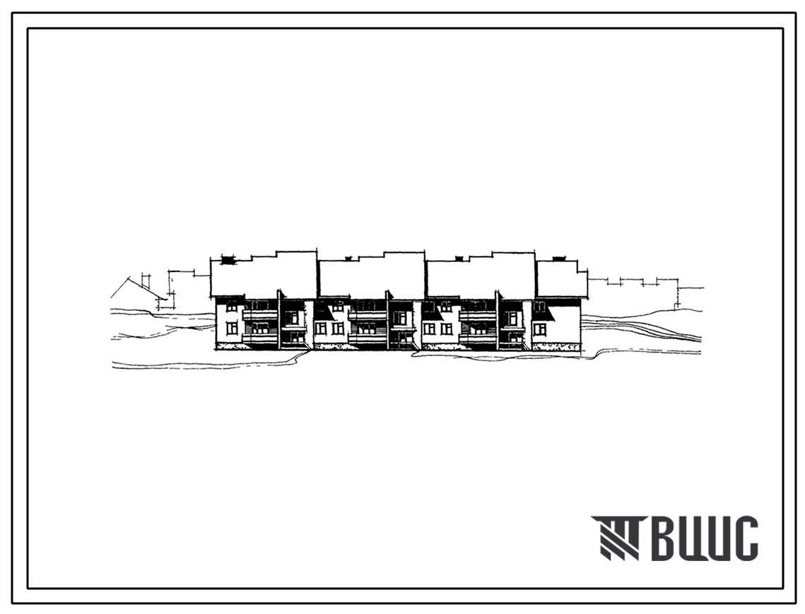 Типовой проект 114-204-12 Двухэтажный жилой дом на 12 квартир (двухкомнатных 2Б-4, трехкомнатных 3А-4, 3Б-2, четырехкомнатных 4Б-2). Для строительства в 1А климатическом подрайоне