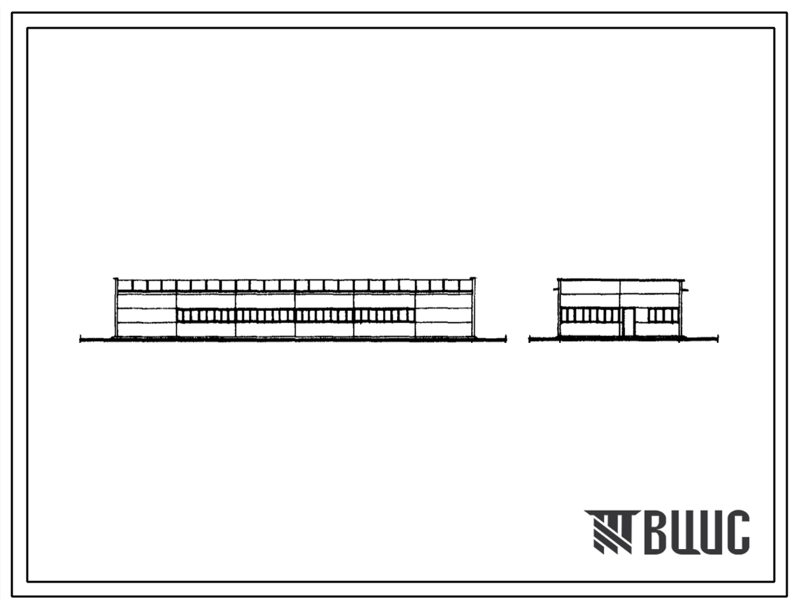 Типовой проект 420-06-58 Временные здания и сооружения сборно-разборного типа каркасно-панельной конструкции (решенные в металле) по серии 420-06: столовая на 50 посадочных мест.