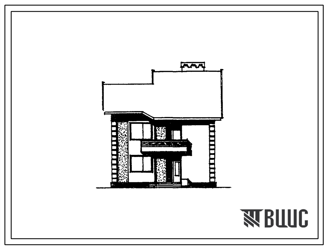 Типовой проект 145-000-194 Двухэтажный одноквартирный жилой дом с четырехкомнатной квартирой в двух уровнях для индивидуальных застройщиков с вариантами блокировки.