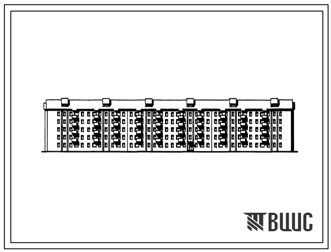 Типовой проект 114-114-12с/1.2 Дом пятиэтажный шестисекционный 110-квартирный (со стенами из кирпича).