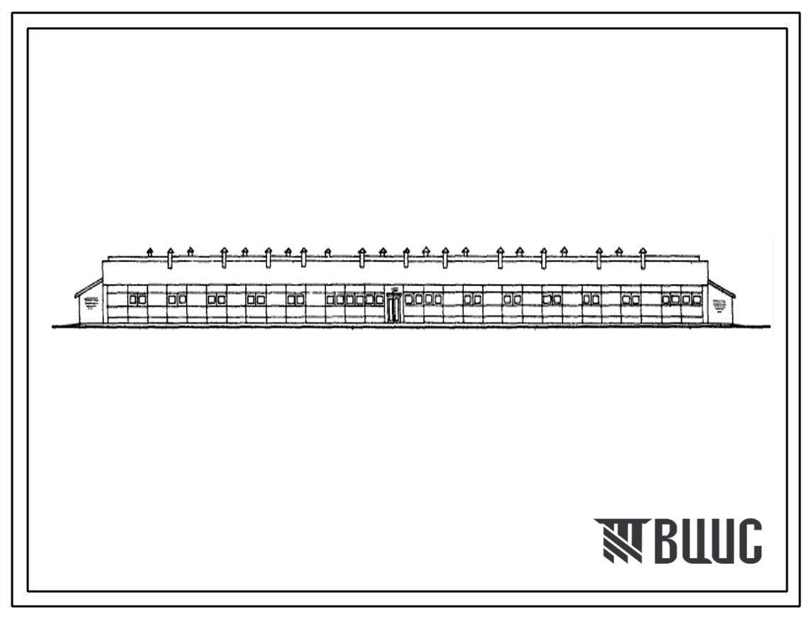 Типовой проект 803-166с Овчарня на 1000 маток с ягнятами. Для строительства в районах Казахской ССР сейсмичностью 7 и 8 баллов. (В индустриальных конструкциях серии 1.800-1).