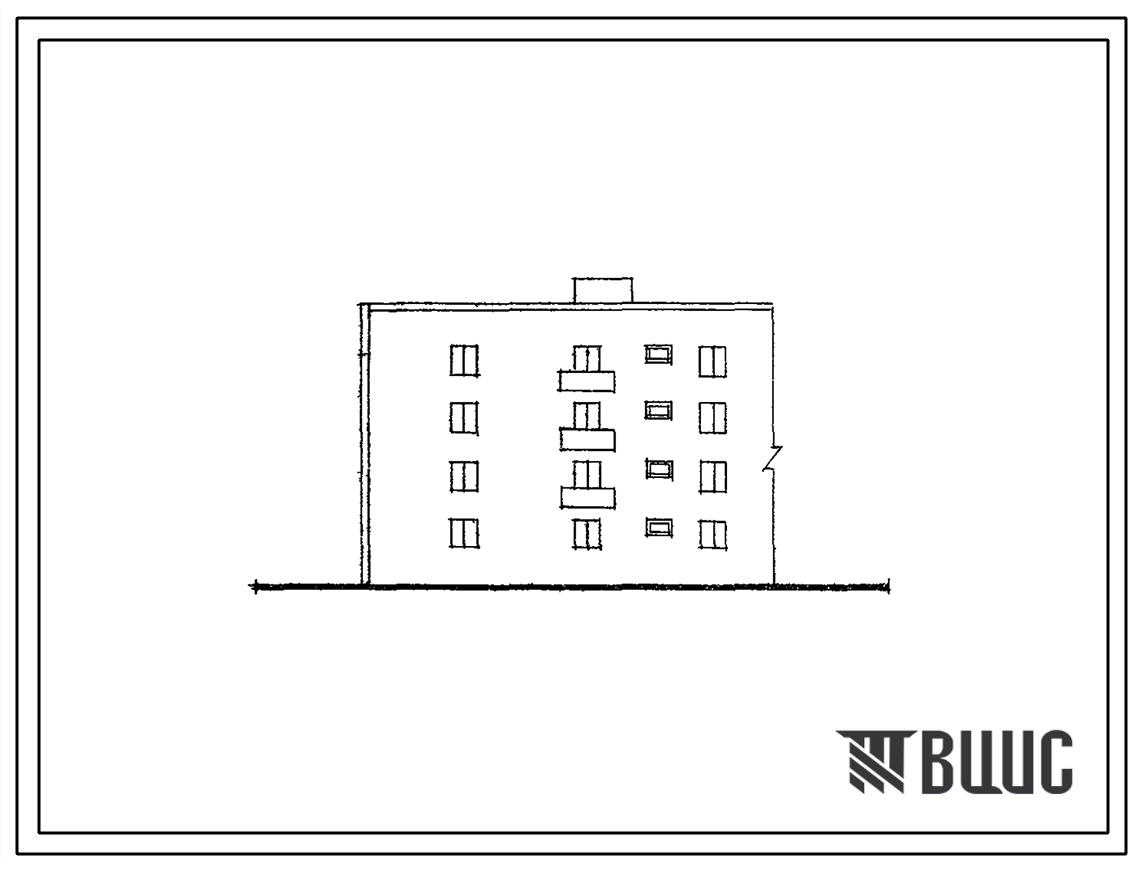 Типовой проект 109-04С Четырехэтажная 12-квартирная блок-секция (однокомнатных 8, двухкомнатных - 4). Для строительства в 4 строительно-климатическом районе в республиках Закавказья сейсмичностью 7 баллов.