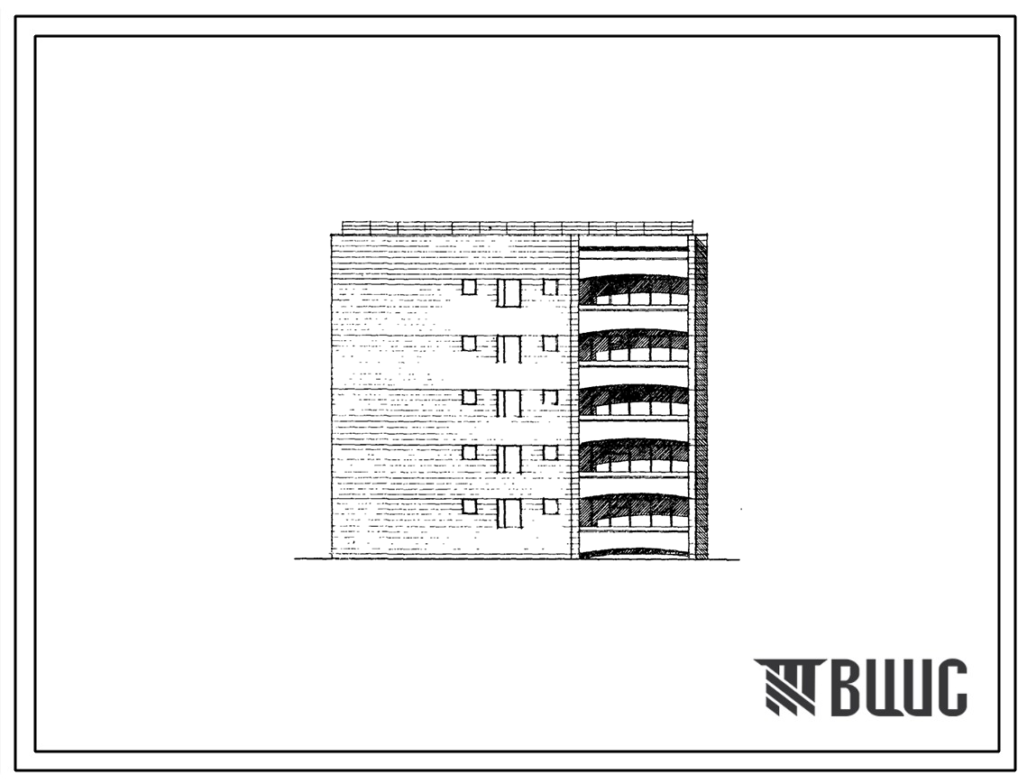 Типовой проект 1А-450-20с/1 Пятиэтажный блок-дом на 20 квартир (двухкомнатных 2Б-15, трехкомнатных 3Б-5). Для строительства в 4 климатическом районе Армянской ССР сейсмичностью 7 и 8 баллов