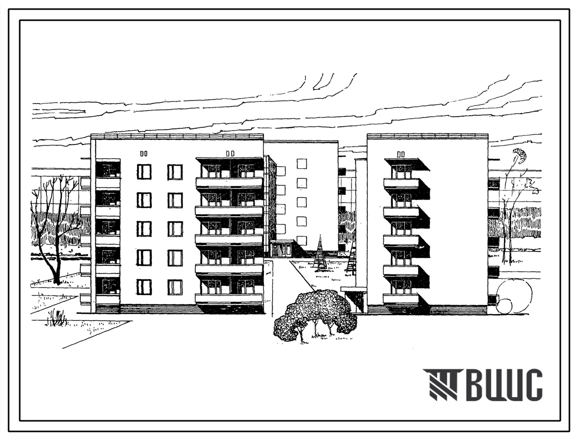 Типовой проект 87-018/72 Блок-секция пятиэтажного дома торцевая левая на 15 квартир (однокомнатных 1Б-5, двухкомнатных 2Б-5, трехкомнатных 3А-5). Для строительства в районах с обычными геологическими условиями, во 2Б, 3Б и 3 В климатических подрайонах (Ук