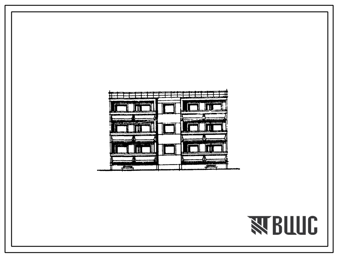 Типовой проект 104-035/1 Трехэтажная блок-секция рядовая на 9 квартир (однокомнатных 1А-3, двухкомнатных 2Б-3, трехкомнатных 3Б-3). Для строительства во 2Б и 2В климатических подрайонах Латвийской ССР