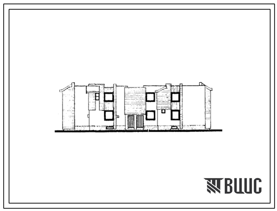 Типовой проект 114-212-3 Двухэтажный жилой дом на восемь квартир (однокомнатных 1Б — 2, двухкомнатных 2Б — 4, трехкомнатных 3Б — 2). Для строительства в районах Литовской ССР.