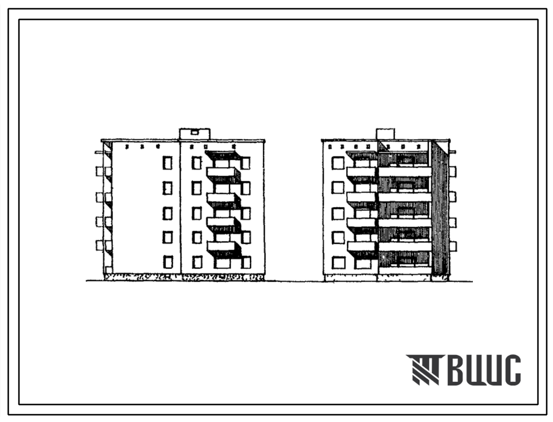 Типовой проект 132-02с Пятиэтажная блок-секция угловая на 20 квартир (однокомнатных 1Б-10, двухкомнатных 2Б-10), для строительства в 3А, 3Б, 3В климатических подрайонах сейсмичностью 7 баллов