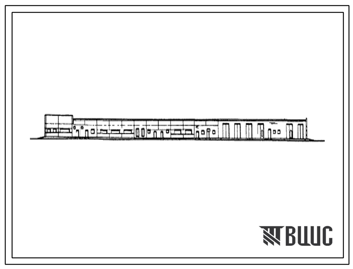 Типовой проект 817-172 Подсобно-производственный корпус в блоке с гаражом для крупных птицефабрик (1 млн. кур-несушек или 10 млн. бройлеров в год)