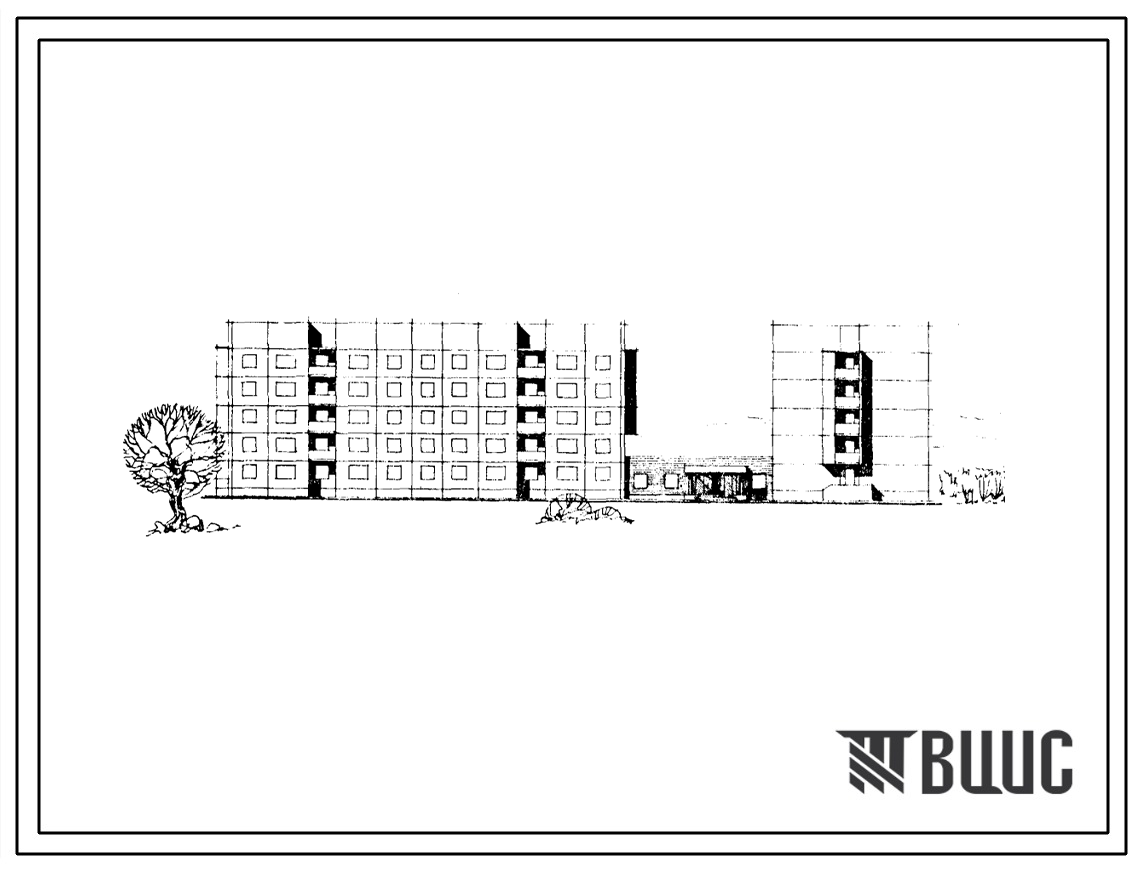 Типовой проект 111-92.2-46.86 5-этажное крупнопанельное общежитие на 360 человек с ячейками на 10 человек для г. Находки
