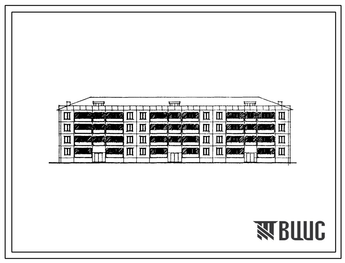 Типовой проект 111-97-413c.13.89 4-этажный 24-квартирный жилой дом на базе серии 97 КОПЭ для г. Ленинакана Армянской ССР