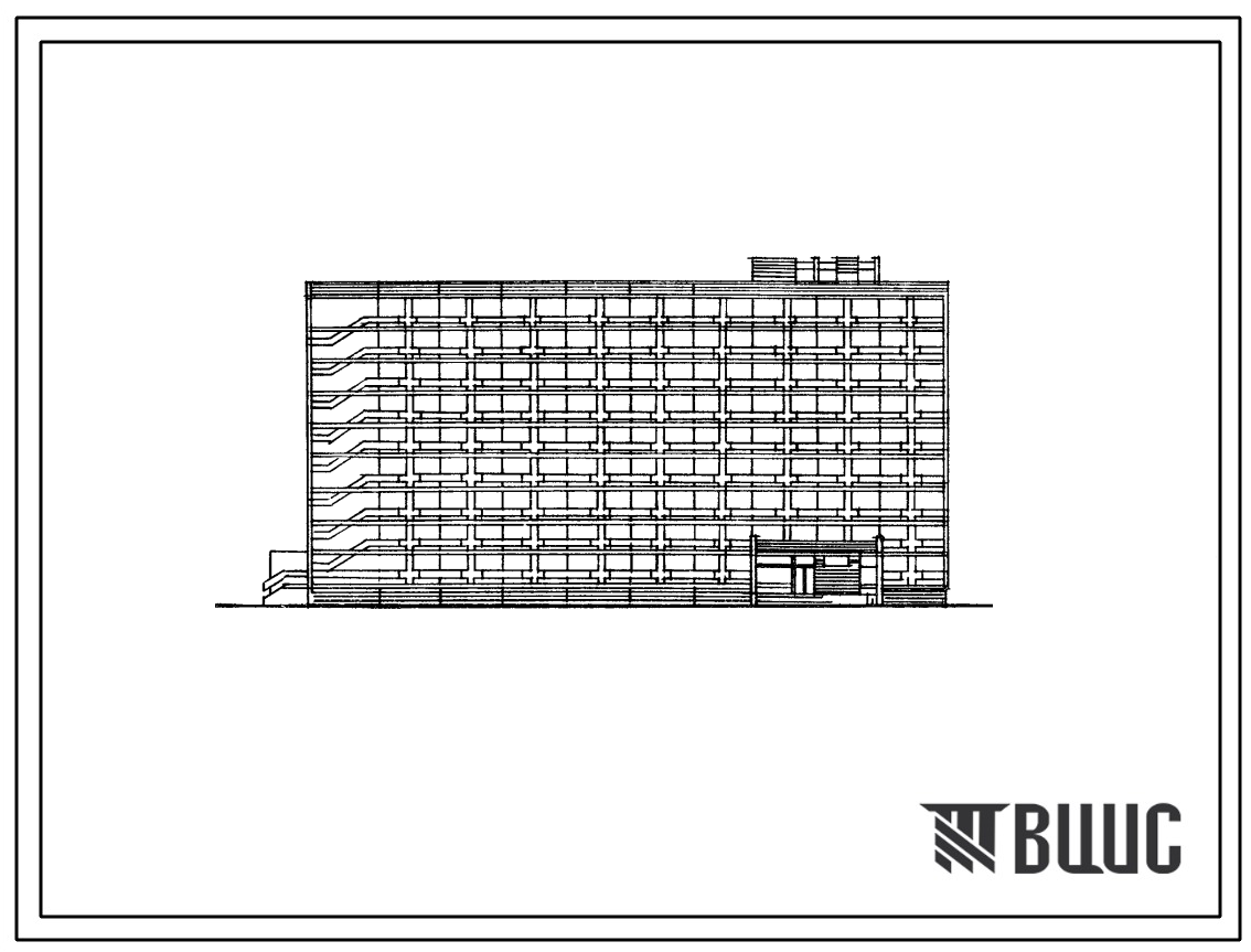 Типовой проект 242-9-11с Спальный корпус на 500 мест для домов отдыха. Для строительства в IV климатическом районе сейсмичностью 7 и 8 баллов.
