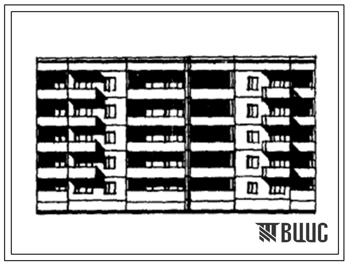 Типовой проект 75-022/1 Блок-секция 5-этажная 30-квартирная рядовая с углом поворота 212 градусов. 1Б-2Б-2Б и 1Б-2Б-2Б