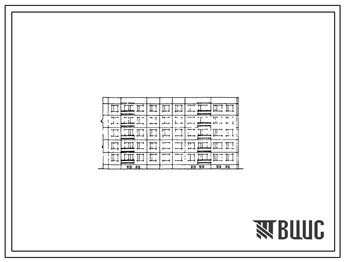Типовой проект 83-06 5-этажная 25-квартирная торцевая блок-секция (однокомнатных 1Б-7, двухкомнатных 2Б-13, трехкомнатных 5Б-5) для строительства во 2 и 3 климатических районах.