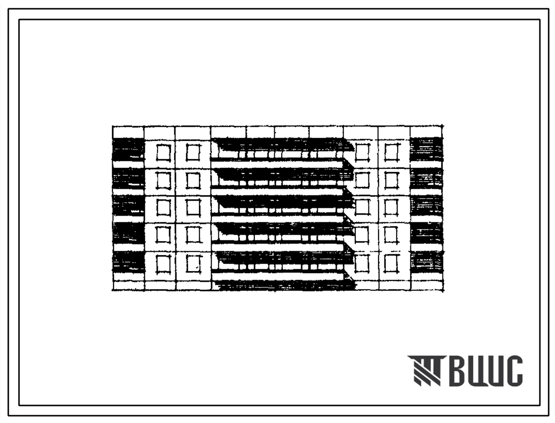 Типовой проект 90-046/1 Блок-секция пятиэтажная 45-квартирная рядовая с торцовыми окончаниями (однокомнатных 1А — 15, 1Б — 25, двухкомнатных 2А — 5). Для строительства в IВ климатическом подрайоне, II и III климатических районах.