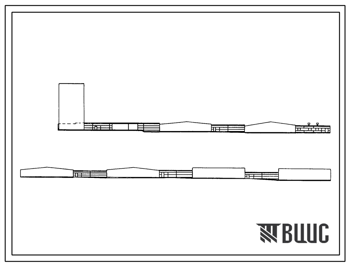 Типовой проект 802-9-76.87 Соединительный коридор сектора репродукции свиноводческого комплекса. Размеры здания - 3x96 м. Расчетная температура: -20, -30, -40°С. Стены - панельные легкобетонные. Покрытие - железобетонные плиты по железобетонным балкам