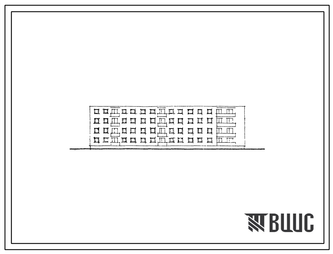 Типовой проект 70-06с 4-этажная блок-секция торцевая левая на 28 квартир с несущим сборно-монолитным железобетонным каркасом и заполнением стен из кирпича (в районах с сейсмичностью 9 баллов).