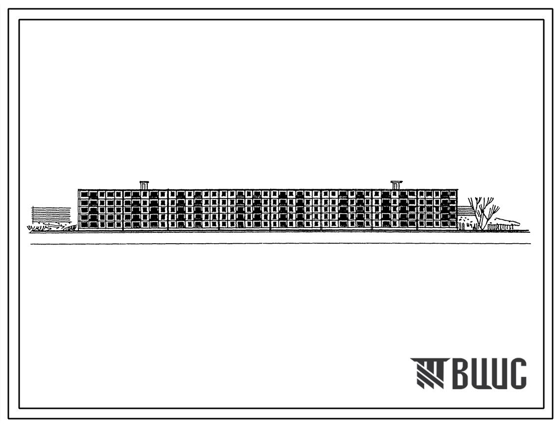 Типовой проект 1-480А-36 Пятиэтажный восьмисекционный крупнопанельный жилой дом на 120 квартир.