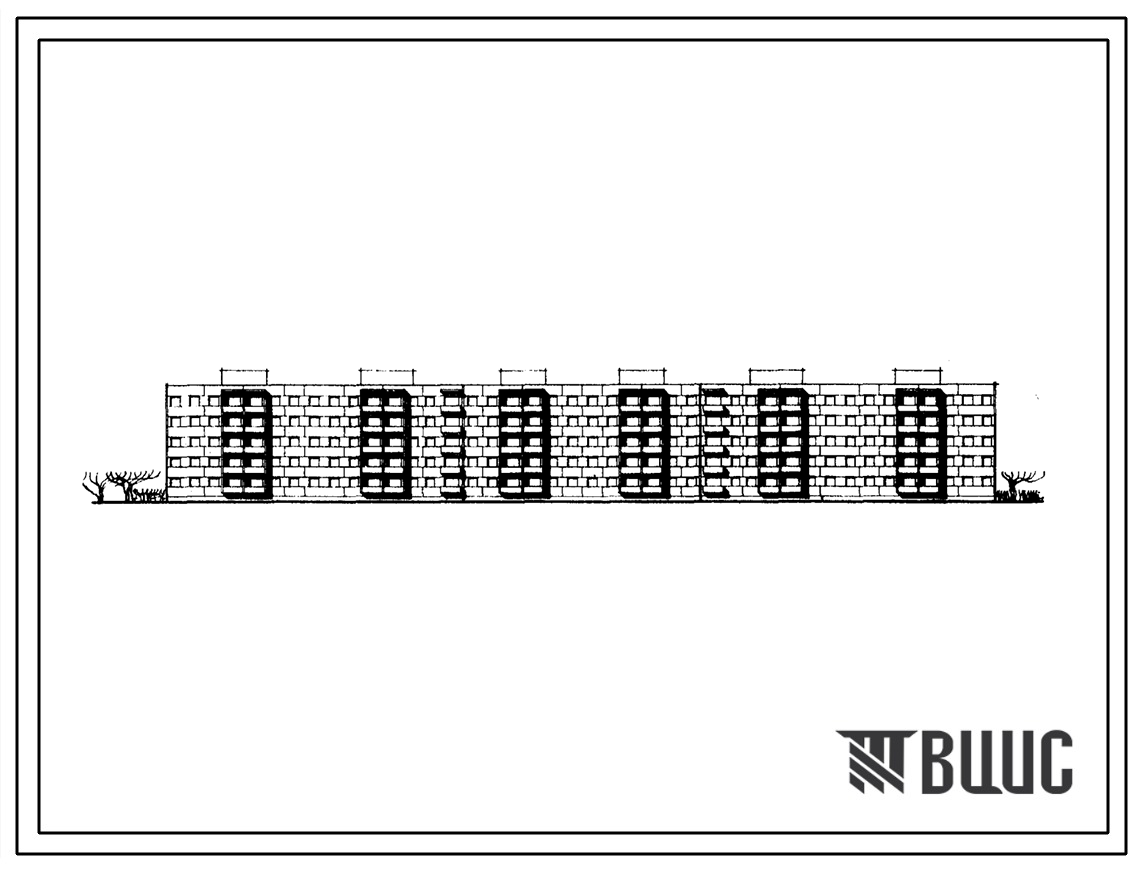 Типовой проект 111-72-1С Пятиэтажный шестисекционный крупнопанельный жилой дом на 129 квартир (однокомнатных 23, двухкомнатных 58, трехкомнатных 37, четырехкомнатных 11). Для строительства в районе Тувинской АССР 1 строительно-климатической зоне, сейсмичн