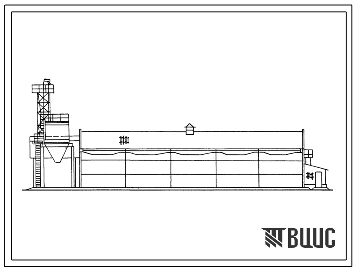 Типовой проект 813-1-25.84 Механизированное семенохранилище вместимостью 1000 тонн.