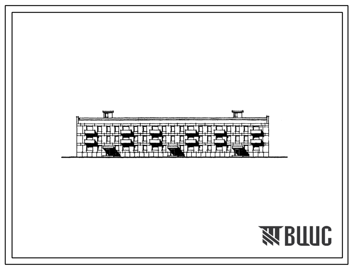 Типовой проект 1-306с-59 Трехэтажный трехсекционный жилой дом на 36 квартир (однокомнатных 1Б-6, двухкомнатных 2А-12, 2Б-6, трехкомнатных 3Б-12) со стенами из крупных бетонных блоков. Для строительства во 2А климатическом подрайоне Камчатской области сейс