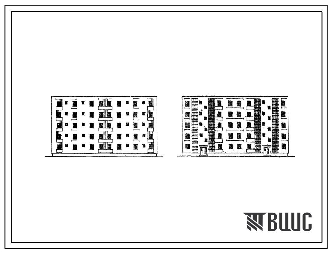 Типовой проект 98-019С Блок-секция левая пятиэтажного жилого дома на 20 квартир (двухкомнатных 3А-10, четырехкомнатных 4Б-10). Для строительства в районах сейсмичностью 8 баллов.