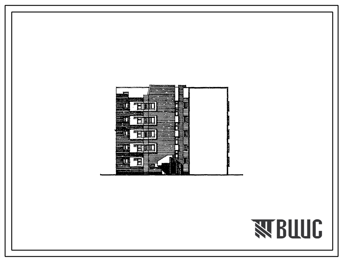 Типовой проект 68-09 Пятиэтажная блок-секция угловая левая на 25 квартир (однокомнатных 1Б-11, двухкомнатных 2Б-9, трехкомнатных 3А-1, 3Б-4). Для строительства в 1А, 1Б, 1Г, 1Д климатических подрайонах