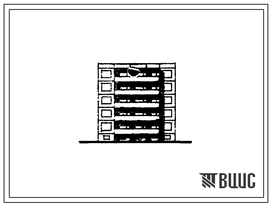 Типовой проект 121-084/1 Пятиэтажная блок-секция рядовая с торцевыми окончаниями на 15 квартир (двухкомнатных 2Б-15). Для строительства во 2 климатическом районе Эстонской ССР