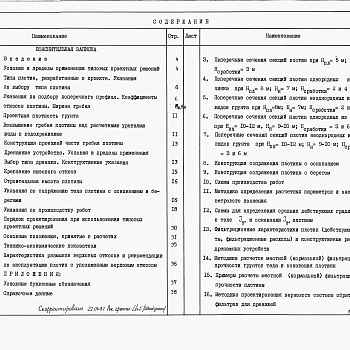 Состав фльбома. Типовой проект 820-4-023.86Альбом 1 Пояснительная записка. Строительные решения.     