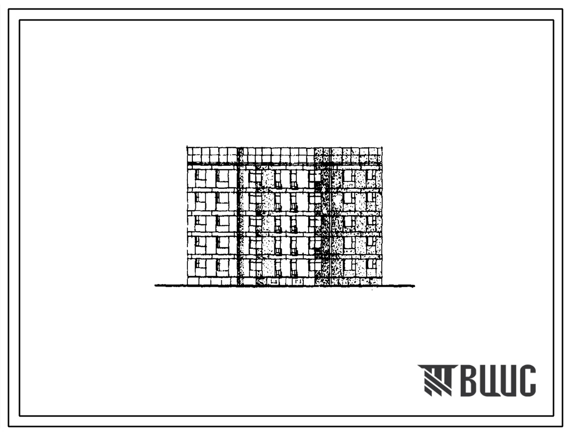 Типовой проект 123-017 Блок-секция пятиэтажная 20-квартирная поворотная рядовая (однокомнатных 1А — 1, двухкомнатных 2А — 10, 2Б — 9). Для строительства в IА, IБ, IГ климатических подрайонах.