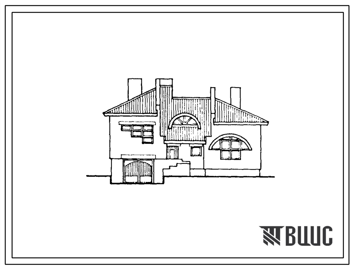 Типовой проект 144-216-43.13.90 Одноэтажный трехкомнатный дом со встроенными гаражом и сауной для индивидуальных застройщиов (для строительства в Адыгейской АССР)