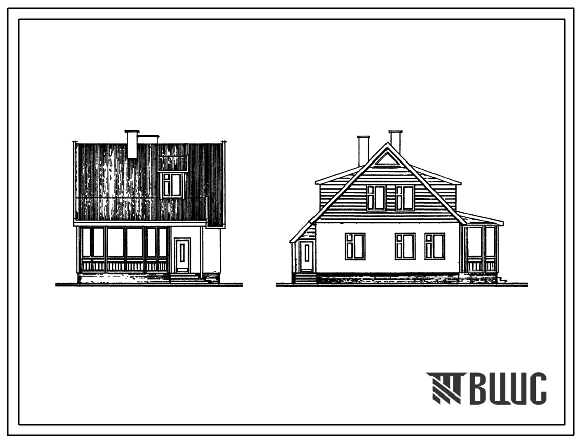 Типовой проект 183-216-25.86 Одноквартирный мансардный пятикомнатный жилой дом усадебного типа