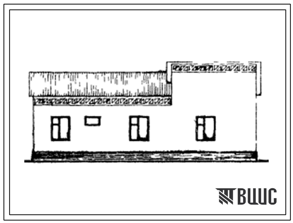 Типовой проект 184-000-533с.13.86 Одноэтажный одноквартирный жилой дом с 4-комнатной квартирой для индивидуальных застройщиков (южная подзона Узбекской ССР)