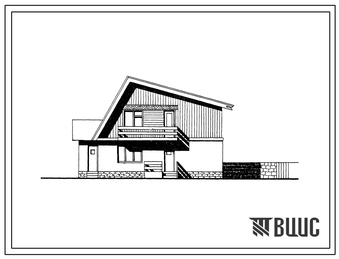Типовой проект 184-000-107 Одноквартирный мансардный пятикомнатный жилой дом для индивидуальных застройщиков