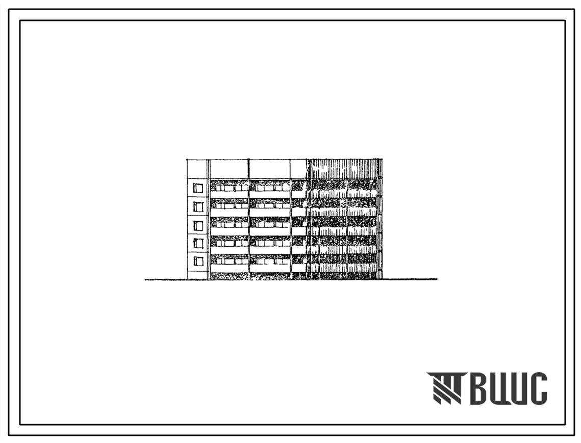 Типовой проект 75-022/1.2 Блок-секция 5-этажная 30 квартирная с углом поворота 225 1Б-2Б-2Б и 1Б-2Б-2Б