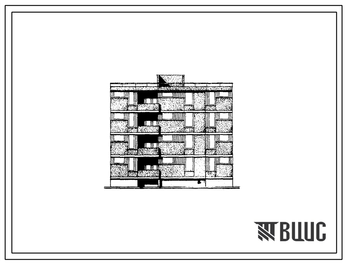 Типовой проект 126-057/1 Блок-секция четырехэтажная 12-квартирная рядовая с торцовыми окончаниями ( однокомнатных 1А — 4, двухкомнатных 2Б — 4, трехкомнатных 3Б — 4).