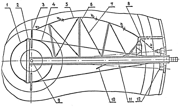 Серия М592 Илоскреб унифицированного ряда со спиральным скребком для радиального первичного отстойника D=24 м