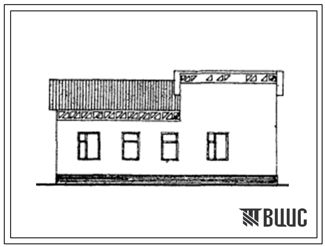 Типовой проект 184-000-532с.13.86 Одноэтажный одноквартирный жилой дом с 3-комнатной квартирой для индивидуальных застройщиков (южная подзона Узбекской ССР)