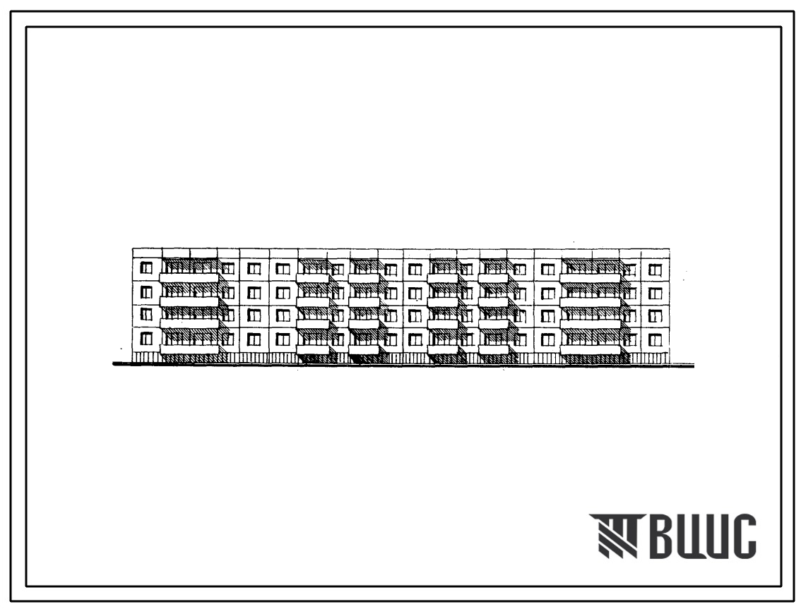 Типовой проект 111-121-9/1 4 этажный 4 секционный 48 квартирный жилой дом