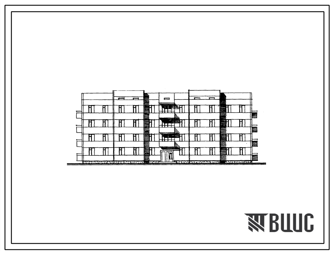 Типовой проект 161-26-94.85 Четырехэтажное общежитие на 100 человек для рабочих и служащих