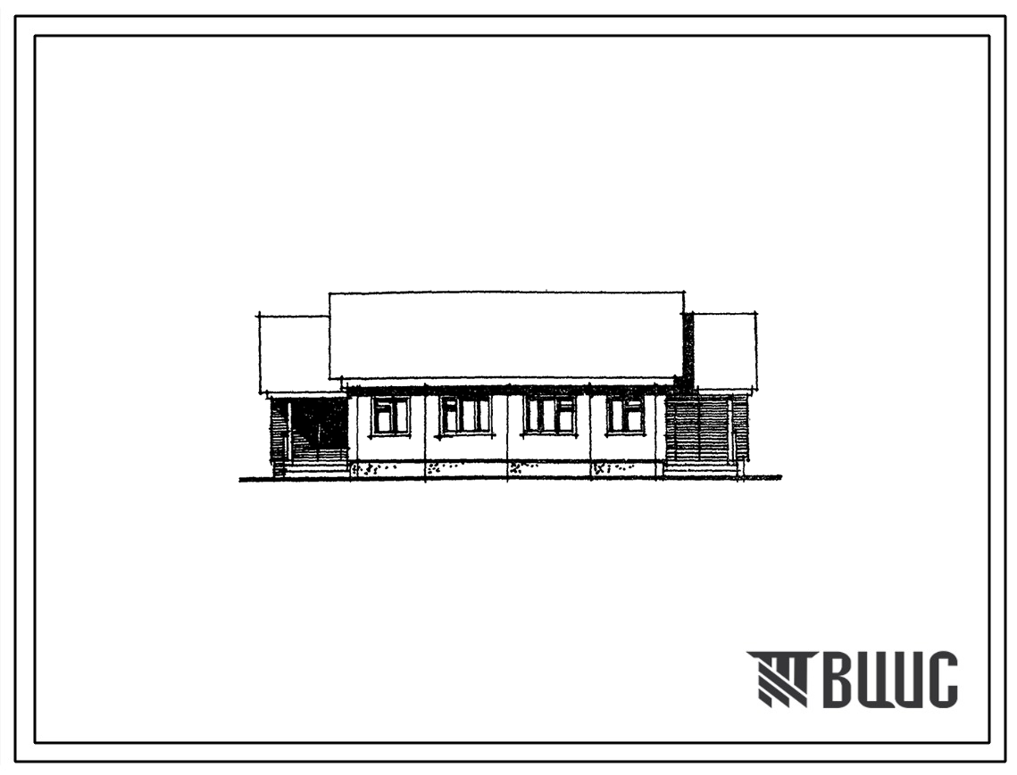Типовой проект 181-90сх-73/1 Одноэтажный двухквартирный жилой дом с трехкомнатными квартирами для государственного и кооперативного строительства в сельской местности.