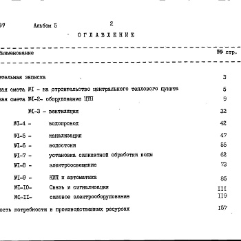 Состав фльбома. Типовой проект 903-4-103.87Альбом 5 Сметы