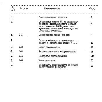 Состав фльбома. Типовой проект 705-1-200.86Альбом 5 Сметы 