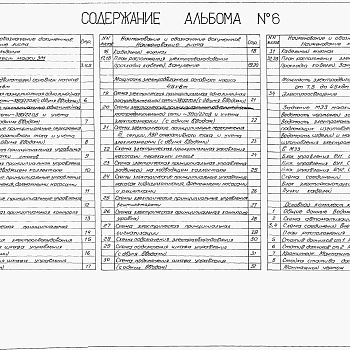 Состав фльбома. Типовой проект 902-1-144.2.88Альбом 6 Силовое электрооборудование. Технологический контроль(из тп 902-1-142.88)