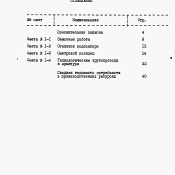 Состав фльбома. Типовой проект 820-4-11.83Альбом 4 Сметы.     Часть 1. Производительность 5 м3/ч.     Часть 2. Производительность 10 м3/ч.     Часть 3. Производительность 20 м3/ч.     Часть 4. Производительность 30 м3/ч.     Часть 5. Производительность 50 м3/ч.     