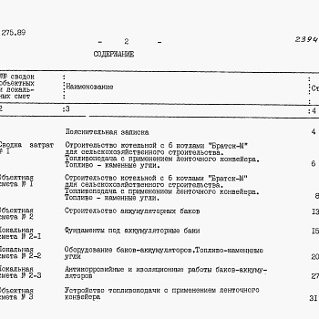 Состав фльбома. Типовой проект 903-1-275.89Альбом 16  Сметы. Сводки затрат. Объектные сметы 