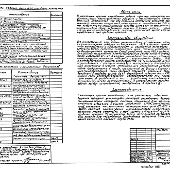 Состав фльбома. Типовой проект 902-2-346Альбом 4 Электротехническая часть