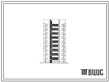 Фасады Типовой проект 87-0144.86 9-этажная соединительная /прямая/ поворотная вставка под углом 150о
