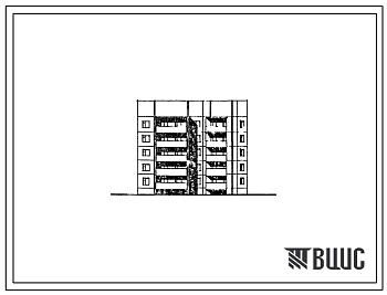 Фасады Типовой проект 75-021/1.2 Блок-секция 5-этажная 30 квартирная с углом поворота 135 1Б-2Б-2Б и 1Б-2Б-2Б